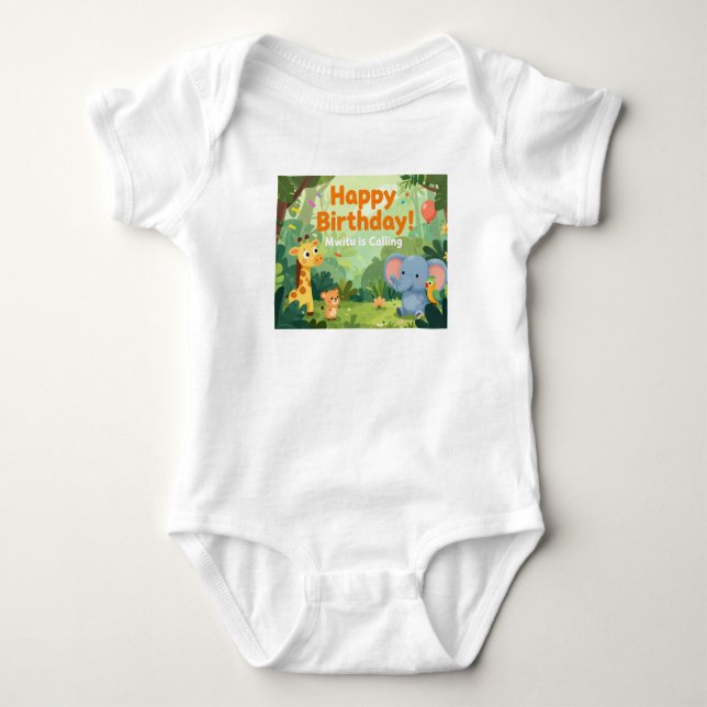 Birthday Baby Bodysuit (Front)