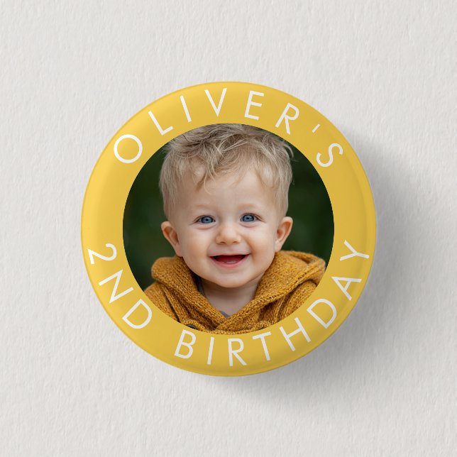 Birthday Badge Custom Name & Age (Front)