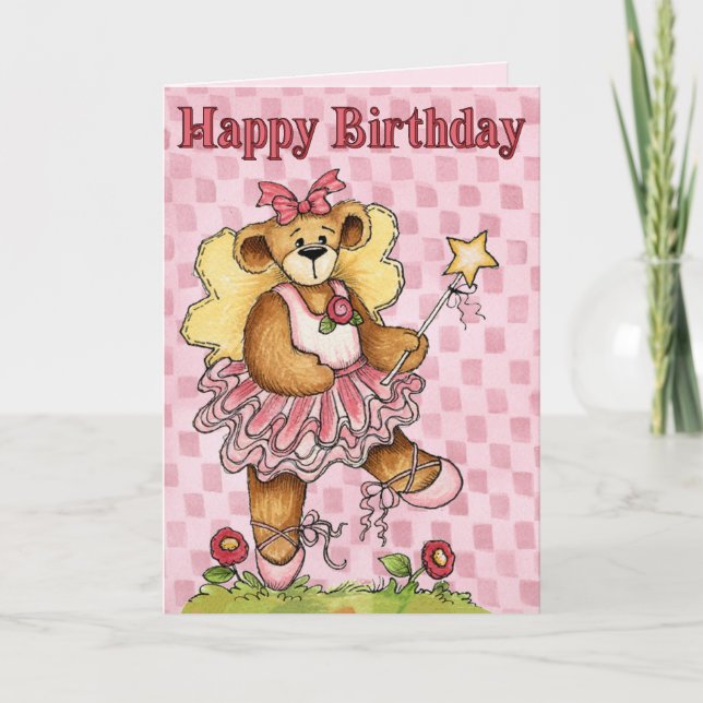 Birthday Ballerina Card (Front)