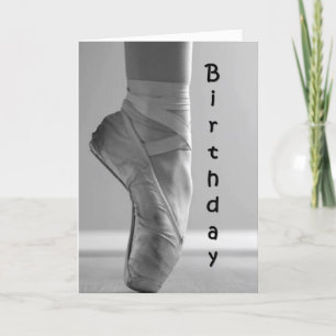 BIRTHDAY BALLET STYLE-DANCE/ENJOY CARD