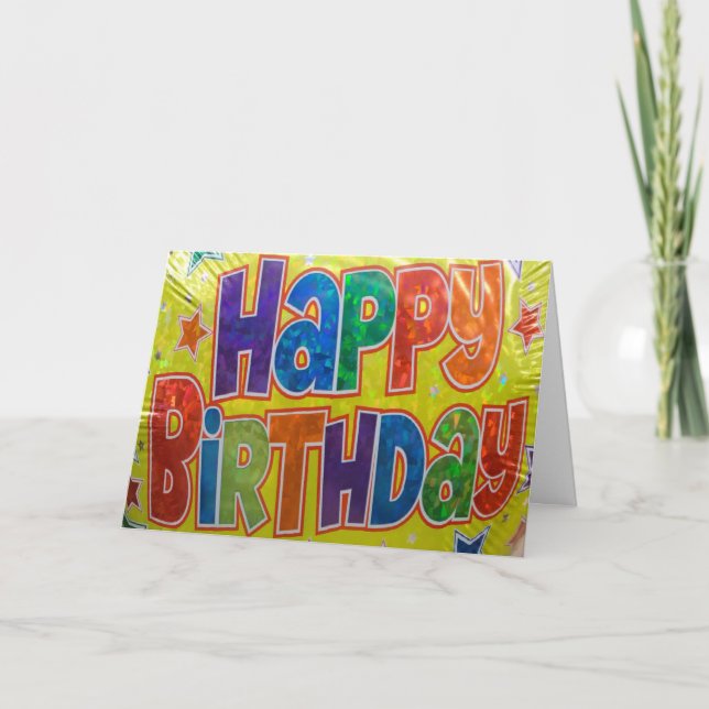 Birthday Balloon Generic Card (Front)