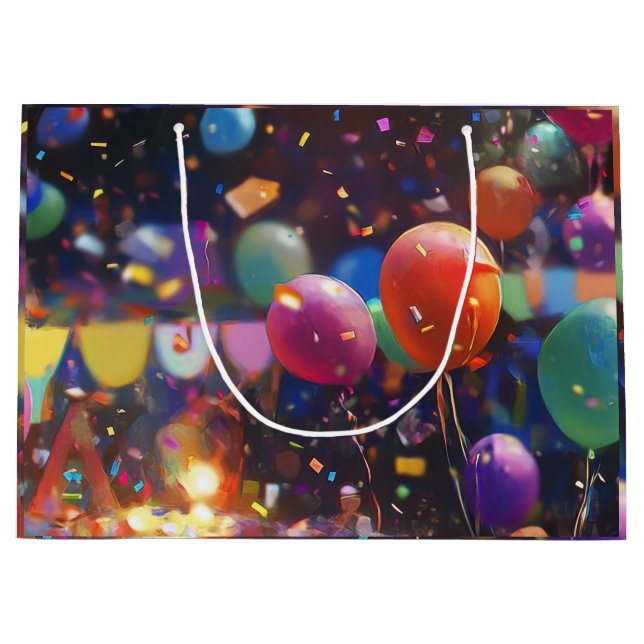 Birthday Balloon Gift Bag (Front)