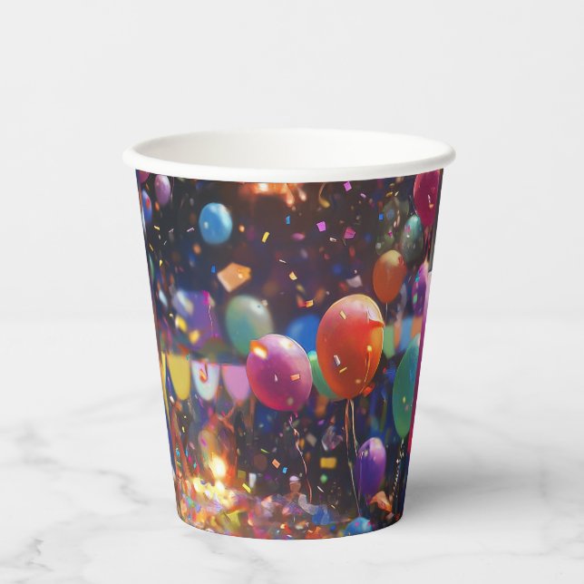 Birthday Balloon Paper Cup (Front)