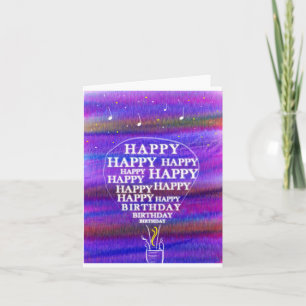 Birthday Balloon wishes Card