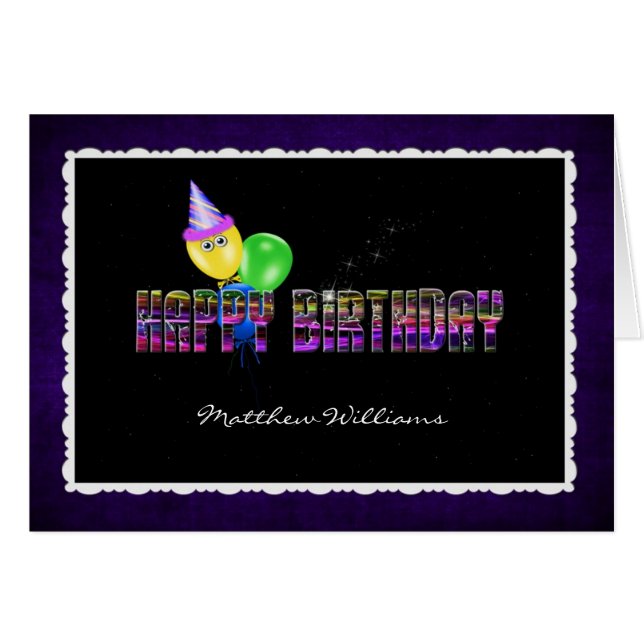 Birthday Balloons (Front Horizontal)