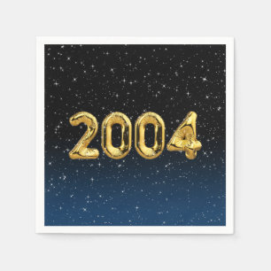 Birthday Balloons 2004 In Stars Napkin