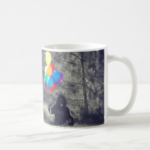 birthday balloons ape coffee mug