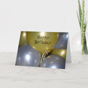 birthday balloons card