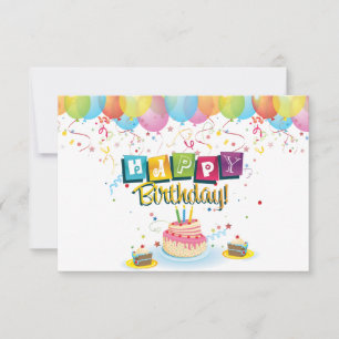 Birthday Balloons Card