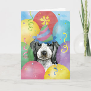Birthday Balloons English Cocker Spaniel Card
