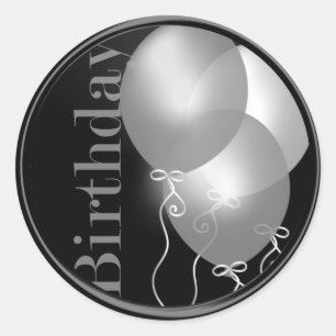 Birthday Balloons Envelope Seal