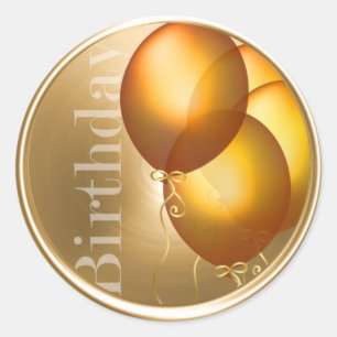 Birthday Balloons Envelope Seal