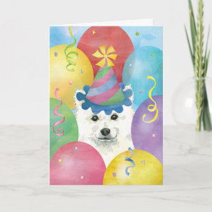 Birthday Balloons Eskie Card