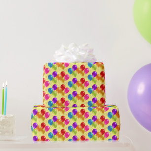 Birthday Balloons Wrapping Paper