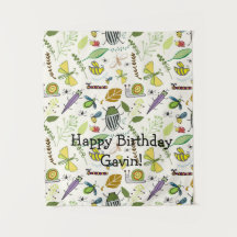 Birthday Banner Bug Theme Birthday Party