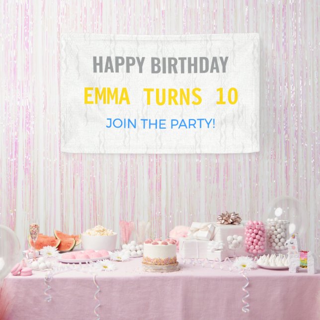 Birthday Banner | Custom | Party | Bold | Fun (Party)