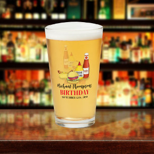 Birthday Barbeque Summer Picnic Custom Glass