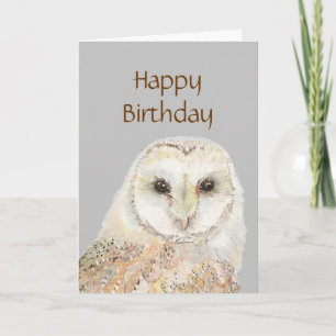 Birthday Barn Owl Why do we Celebrate Card