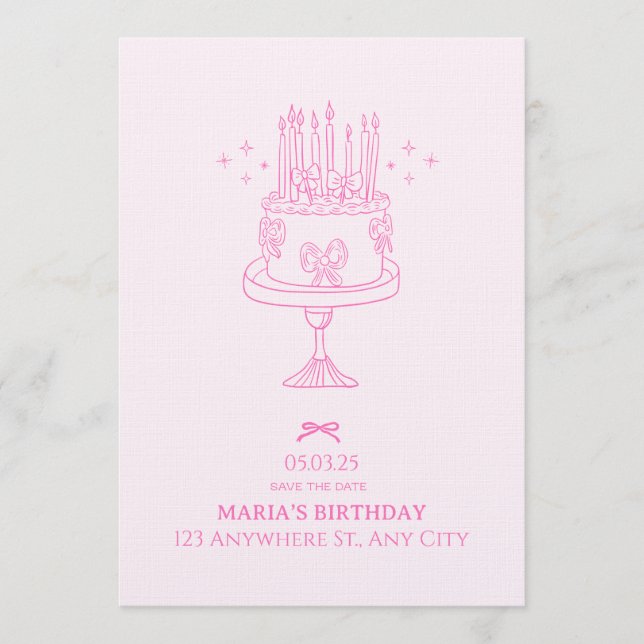 Birthday Bash – Editable Celebration Invitation (Front)
