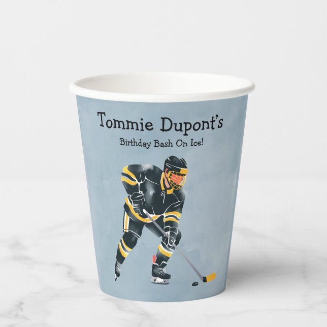 Birthday Bash On Ice Paper Cups (Front)