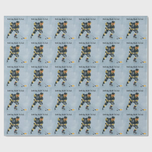 Birthday Bash On Ice Wrapping Paper