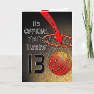 BIRTHDAY- Basketball - 13TH Card