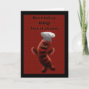 BIRTHDAY BBQ INVITATION - BARBECUE INVITATION