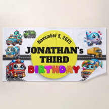 Birthday Beach Towel