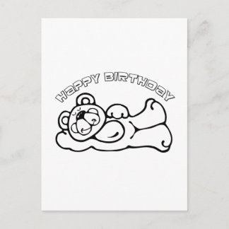 Birthday Bear Postcard