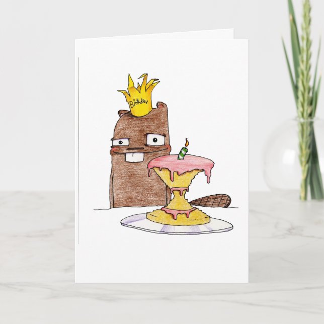 Birthday Beaver Card (Front)