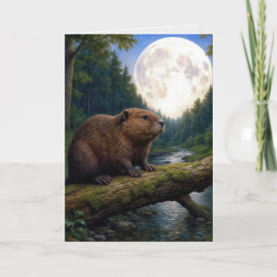 Birthday Beaver Moon Card