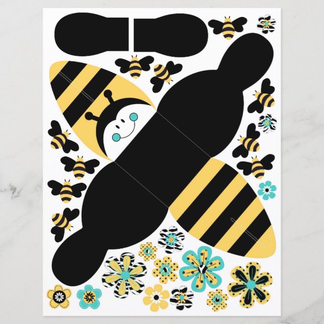Birthday Bee Favour Box B (Front)