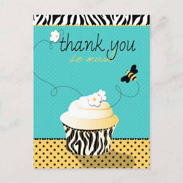 Birthday Bee TY Postcard (Front)