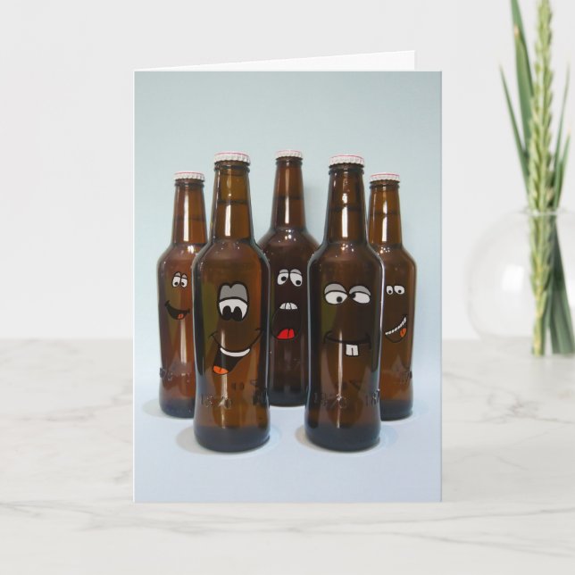 Birthday Beer Humor Card (Front)