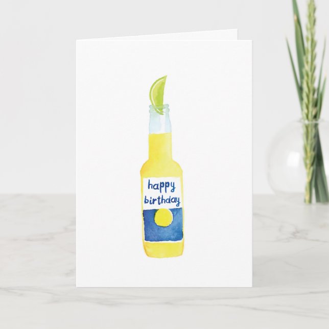 Birthday Beers Greeting Card (Front)