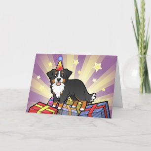Birthday Bernese Mountain Dog Card