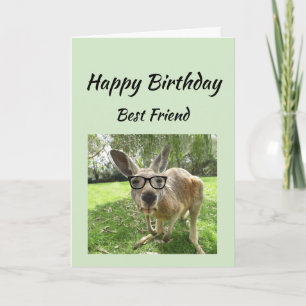 Birthday Best Friend Never Find Another Animal Fun Card
