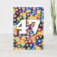 Birthday Billiard Balls For 47th Birthday