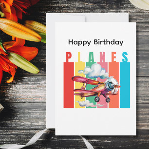 Birthday Biplane Red Airplane Clouds Aviation