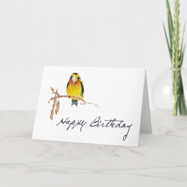 Birthday Bird Card (Front)