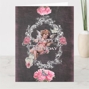 Birthday - Black Chalkboard - Greeting Card