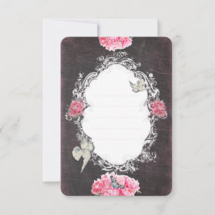 Birthday - Black Chalkboard - Invitation Card