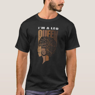 Birthday Black Queen Leo Melanin African American T-Shirt