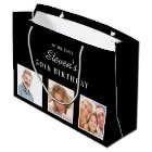 Birthday black white photo name guy