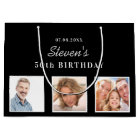 Birthday black white photo name guy