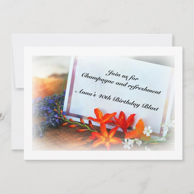 Birthday Blast Celebration Invitation (Front)