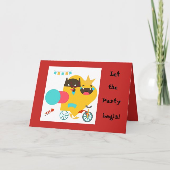 Birthday Blast Greeting Card (Front)
