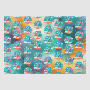 Birthday Blastoff: Rocket Ship Adventure Pattern Tissue Paper