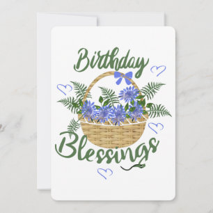 Birthday Blessings Holiday Card
