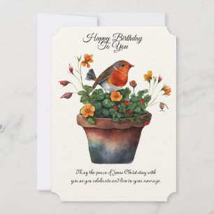 Birthday blessings of Peace  (John 14:27) Card